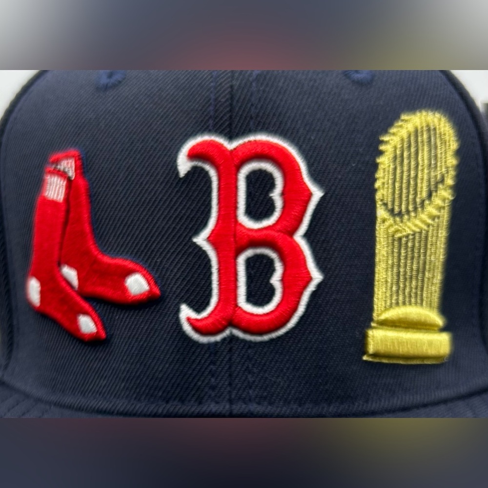 NEW Boston Red Sox PRO STANDARD SnapBack Hat 2004 World Series Champs Pink UV - Picture 7 of 11